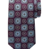 Joseph Abboud Narrow Tie, Plum & Blue Medallion -&Collar Shop MW40 8VEK 32 JOSEPH ABBOUD PLUM MAIN