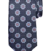 Joseph Abboud Narrow Silk Tie, Charcoal Medallion