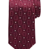 Pronto Uomo Narrow Tie, Burgundy Box Square -&Collar Shop MW40 8VEV 06 PRONTO UOMO BURGUNDY MAIN