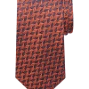 Pronto Uomo Narrow Silk Tie, Orange Zigzag -&Collar Shop MW40 8VEW 45 PRONTO UOMO ORANGE MAIN
