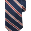 Pronto Uomo Narrow Tie, Navy Stripe -&Collar Shop MW40 8VF1 01 PRONTO UOMO NAVY MAIN