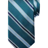 Pronto Uomo Narrow Tie, Teal Stripe