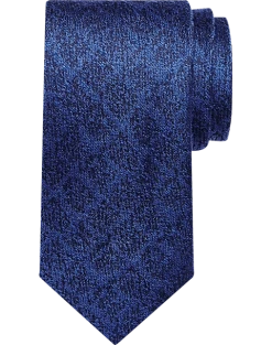 Egara Skinny Tie, Navy Subtle Diamond Check