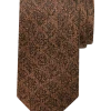 Egara Skinny Tie, Brown Subtle Diamond Check -&Collar Shop MW40 8VG6 03 EGARA BROWN MAIN