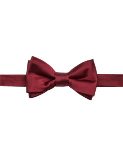 Egara Pre-Tied Formal Bow Tie, Burgundy