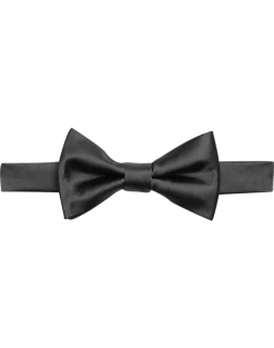 Egara Pre-Tied Formal Bow Tie, Pewter Charcoal