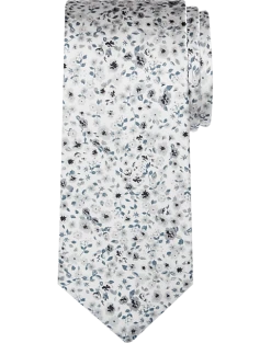 Pronto Uomo Narrow Tie, Silver