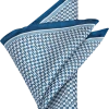 Pronto Uomo Pocket Square, Navy Check -&Collar Shop MW40 8W85 01 PRONTO UOMO NAVY MAIN