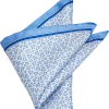 Pronto Uomo Pocket Square, Blue Abstract -&Collar Shop MW40 8W86 04 PRONTO UOMO BLUE MAIN