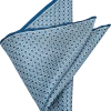 Pronto Uomo Pocket Square, Blue Square Dot -&Collar Shop MW40 8W87 01 PRONTO UOMO NAVY MAIN