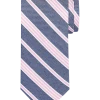 Egara Narrow Tie, Pink & Blue Stripe -&Collar Shop MW40 8WFC 69 EGARA PINK MAIN