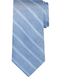 Pronto Uomo Narrow Tie, Blue Stripe