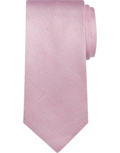 Pronto Uomo Narrow Silk & Linen Tie, Pink