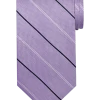 Pronto Uomo Narrow Tie, Lavender With Black & White Stripes -&Collar Shop MW40 8WFF 32 PRONTO UOMO PURPLE MAIN