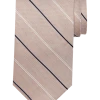 Pronto Uomo Narrow Tie, Taupe With Black & White Stripes -&Collar Shop MW40 8WFF 38 PRONTO UOMO TAUPE MAIN