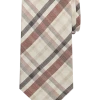 Pronto Uomo Narrow Tie, Brown Plaid -&Collar Shop MW40 8WFK 03 PRONTO UOMO BROWN MAIN