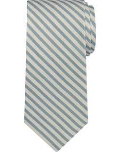 Pronto Uomo Narrow Tie, Blue Marvin Stripe