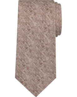 Pronto Uomo Narrow Tie, Heathered Light Brown