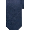 Pronto Uomo Narrow Tie, Tonal Navy Paisley -&Collar Shop MW40 8WH4 01 PRONTO UOMO NAVY MAIN