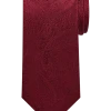 Pronto Uomo Narrow Tie, Tonal Burgundy Paisley -&Collar Shop MW40 8WH4 06 PRONTO UOMO BURGUNDY MAIN