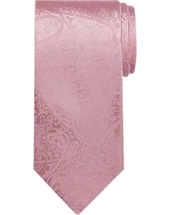 Pronto Uomo Narrow Tie, Tonal Pink Paisley