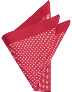 Joseph Abboud Pocket Square, Red Dot
