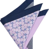 Joseph Abboud Pocket Square, Navy & Purple Multi Pattern -&Collar Shop MW40 8WK6 12 JOSEPH ABBOUD NAVY PURPLE MAIN