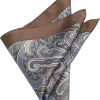 Joseph Abboud Pocket Square, Taupe Paisley