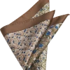 Joseph Abboud Silk Pocket Square, Taupe Multi Pattern Floral -&Collar Shop MW40 8WKC 41 JOSEPH ABBOUD TAUPE MAIN