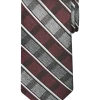 Pronto Uomo Narrow Tie, Burgundy & Charcoal Grid Stripe 1 Pronto Uomo Narrow Tie, Burgundy & Charcoal Grid Stripe -&Collar Shop MW40 8WR7 06 PRONTO UOMO BURG CHAR GRID MAIN