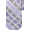 Pronto Uomo Narrow Tie, Plum & Charcoal Grid Stripe -&Collar Shop MW40 8WR7 32 PRONTO UOMO PLUM CHAR GRID MAIN