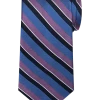 Pronto Uomo Narrow Tie, Purple Stripe -&Collar Shop MW40 8WXZ 32 PRONTO UOMO PURPLE MAIN