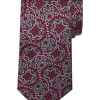 Pronto Uomo Narrow Tie, Burgundy Medallion -&Collar Shop MW40 8WY2 06 PRONTO UOMO BURGUNDY MAIN