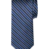 Egara Narrow Tie, Navy Stripe -&Collar Shop MW40 8WYM 01 EGARA NAVY MAIN