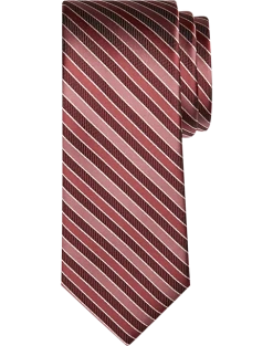 Egara Narrow Tie, Wine Stripe