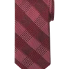 Calvin Klein Narrow Tie, Red Tonal Plaid -&Collar Shop MW40 8X0Y 15 CALVIN KLEIN RED MAIN