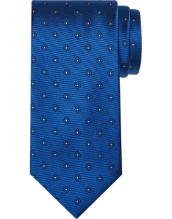 Calvin Klein Narrow Tie, Cobalt Square Dot
