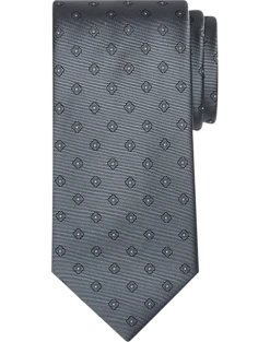Calvin Klein Narrow Tie, Chrome Square Dot