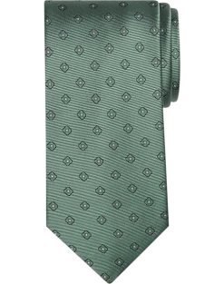 Calvin Klein Narrow Tie, Sage Square Dot