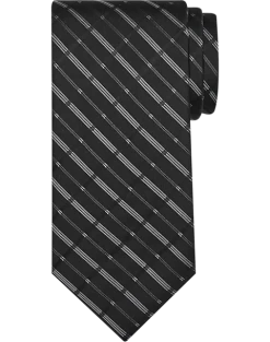 Calvin Klein Narrow Tie, Black Plaid