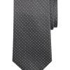 Calvin Klein Narrow Tie, Charcoal Pin Dot