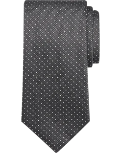 Calvin Klein Narrow Tie, Charcoal Pin Dot