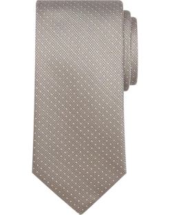 Calvin Klein Narrow Tie, Taupe Pin Dot