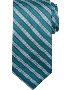 Calvin Klein Narrow Tie, Green & Blue Stripe