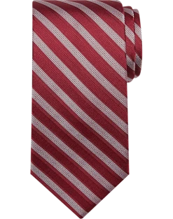 Calvin Klein Narrow Tie, Garnet Stripe