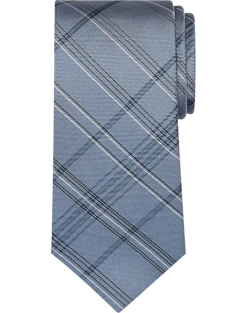 Calvin Klein Narrow Tie, Indigo Plaid