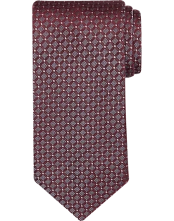 Calvin Klein Narrow Tie, Burgundy Mini Diamond