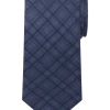 Calvin Klein Narrow Tie, Blue Tonal Plaid -&Collar Shop MW40 8X1E 01 CALVIN KLEIN BLUE MAIN
