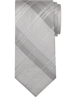 Calvin Klein Narrow Tie, White Plaid