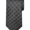 Awearness Kenneth Cole Narrow Tie, Charcoal Puzzle Pattern -&Collar Shop MW40 8X26 22 AWEARNESS KENNETH COLE CHARCOAL MAIN